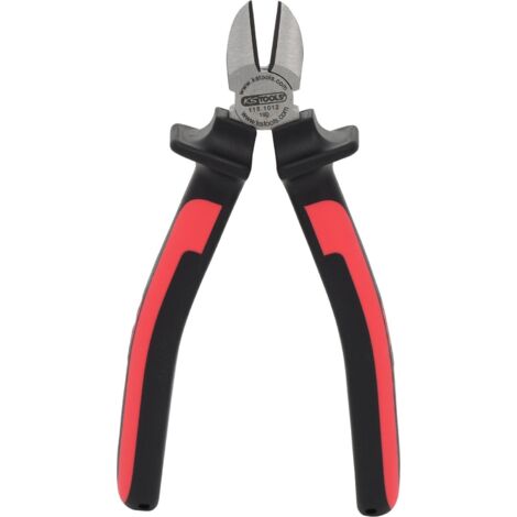 Ks Tools – Pince coupante de côté 160 mm – Poignées bi-composants ergonomiques – Acier chrome vanadium – Taillant durci pour coupe précise