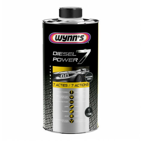 Décrassant moteur diesel 1L – 7 actions sur injecteurs, filtre à particules, turbo – Réduction fumées, performance moteur – Wynns
