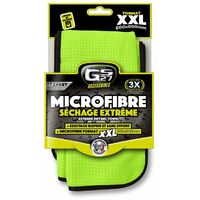 Chiffon microfibre séchage extrême XXL 600 x 800mm – Absorption rapide des gouttes – Évite les traces de séchage – Gs27
