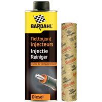 Bardahl – Nettoyant injecteurs Diesel 500ml – Rétablit débit injecteurs – Réduit consommation carburant – Compatible tout moteur avec turbo