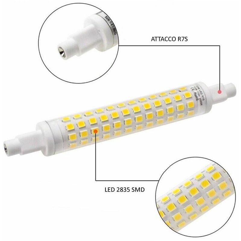 Lampadine R7s Lampadina Led Luce Naturale Attacco R7s