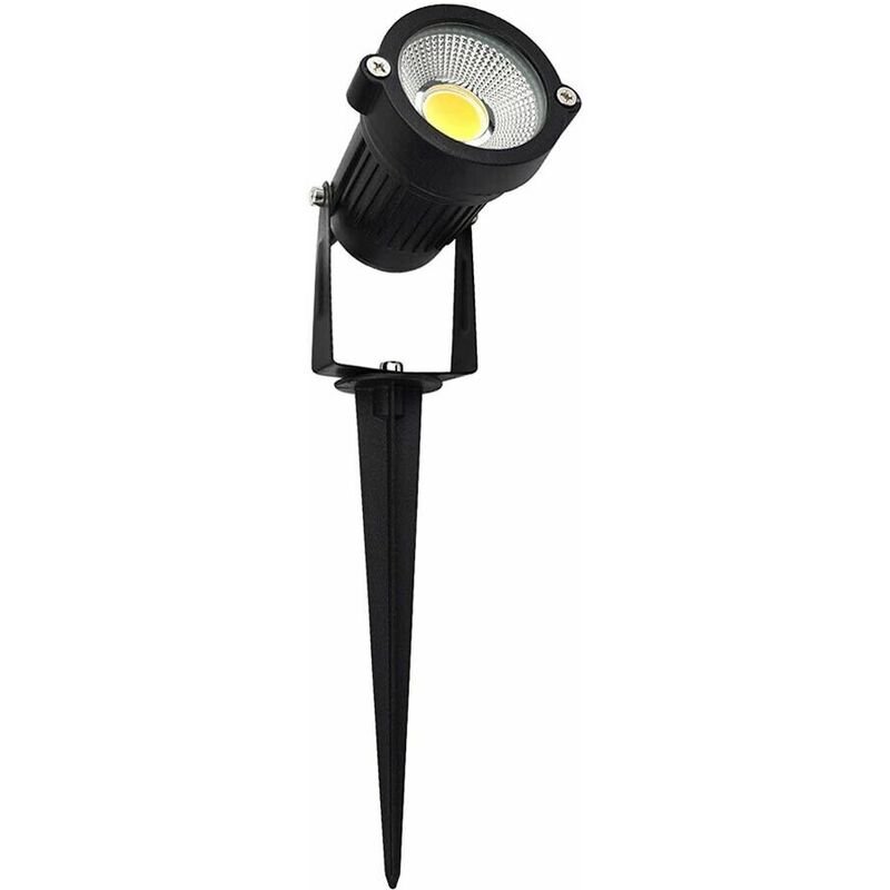 Faretto LED Da Giardino Con Picchetto F16-COB6W Silamp – 6W 600lm, IP65, Testa Orientabile 80°