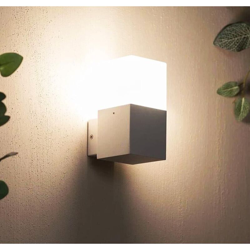 VT-760 PORTALAMPADA DA GIARDINO 220v WALL LIGHT DA MURO PER LAMPADINE E27 Esterno Bianco / Nero V-tac