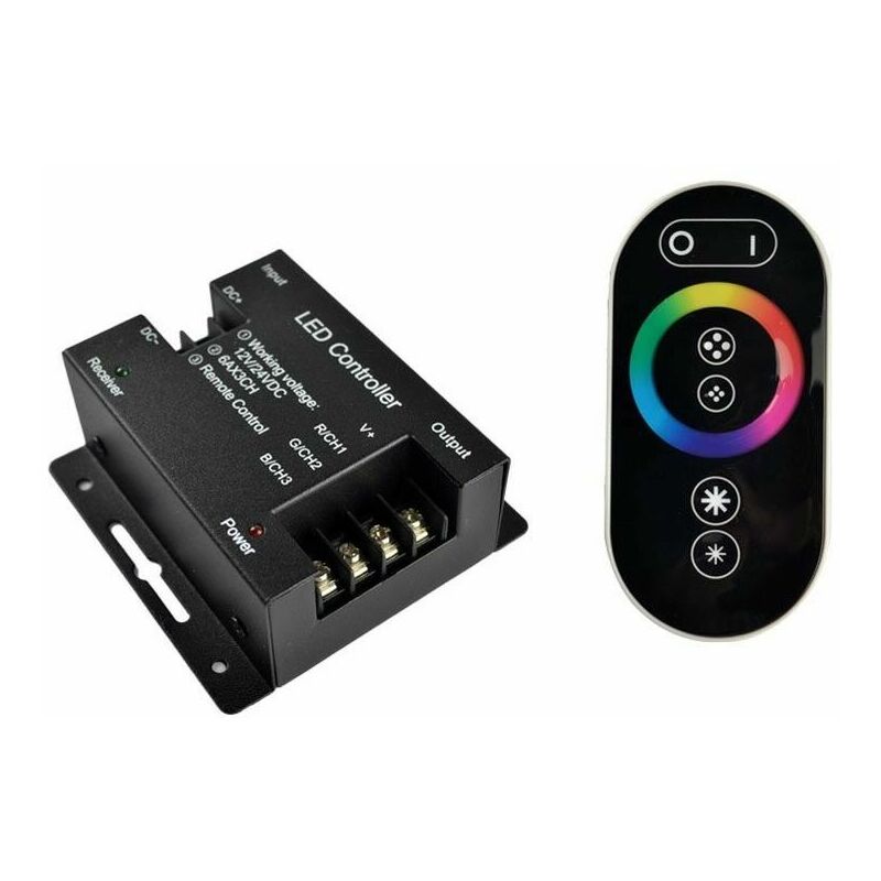 Centralina Telecomando Per Striscia Led Rgb Controller Wireless 12v