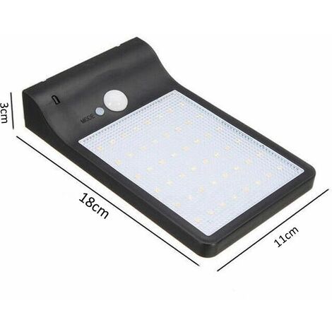 Faretto Led Pannello Solare Sensore Rileva Movimento Cree Faro 10 W Telecomando
