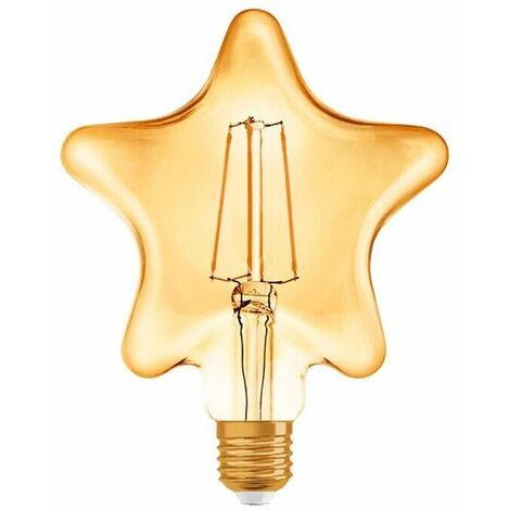 Lampadina Led Filamento Stella Ambra E27 4 W Stile Vintage Retro Luce Calda