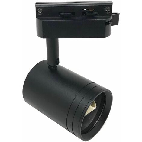 Porta Faretto Da Binario Attacco Gu10 Faro Orientabile Per Soffitto Nero P26-n