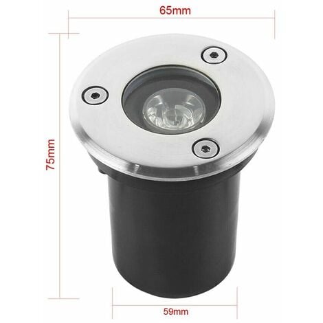 Faretto Segnapasso Calpestabile Led Luce Calda Segnapassi Da Terra Ip65 Es07-c