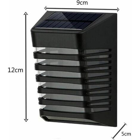 Relaxdays Lampade Solari Da Giardino LED, Set Da 12 Pezzi, Effetto Fiaccola, Altezza 42,5 Cm, Nero