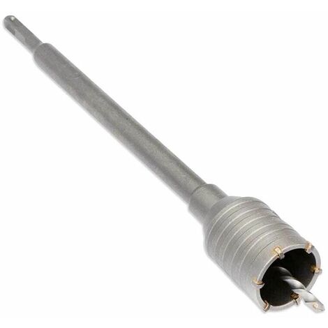 Fresa Per Muro Carotatrice Tazza 50 Mm Asta 60 Cm Attacco Trapano Sds Plus