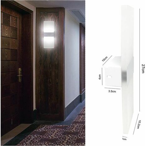 Applique In Vetro Lampada Da Parete Led 3 Tonalità Luce Bianca Calda Naturale (1/4)