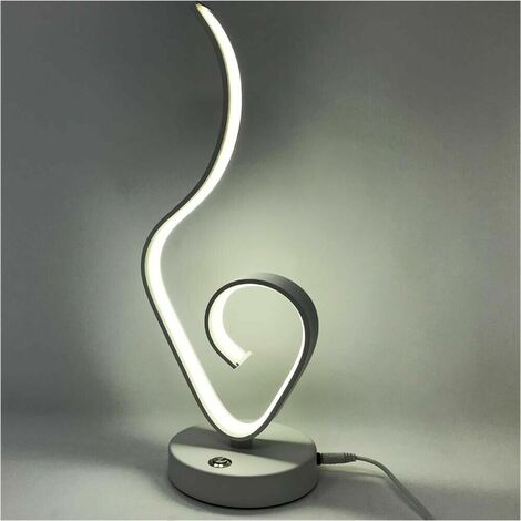 Lume Da Comodino Stile Moderno 9 W Lumetto Lampada Led Luce Bianca 6500k D04-f