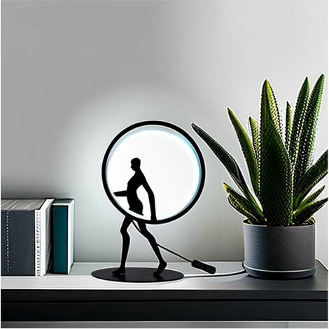 Lampada Led Luce Bianca Lume Da Tavolo Scrivania 9 W Scultura Corpo Umano Modern