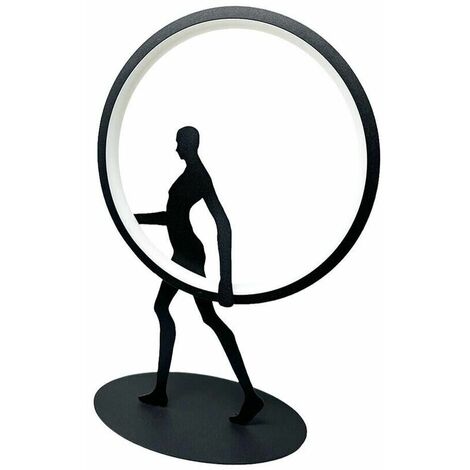 Lampada Led Luce Bianca Lume Da Tavolo Scrivania 9 W Scultura Corpo Umano Modern