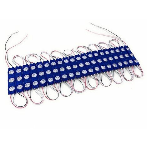 Modulo Led 12v 20 Strisce Per Insegne Tabelle Striscia Luce Blu