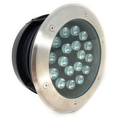 Faretto Carrabile Calpestabile Segnapassi Da Terra 18 W Led Luce Calda Ip67
