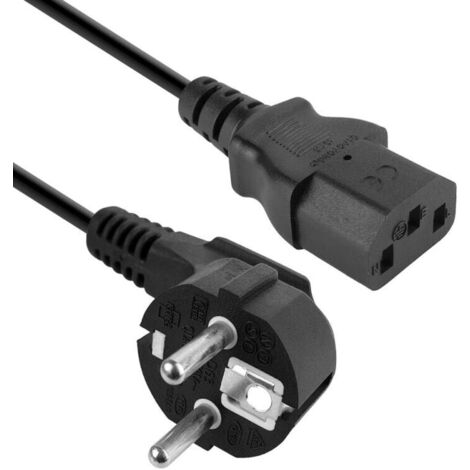 Cavo Alimentazione Per Pc Monitor Stampante Presa Schuko 16a Nero 1.5 Mt (1/3)