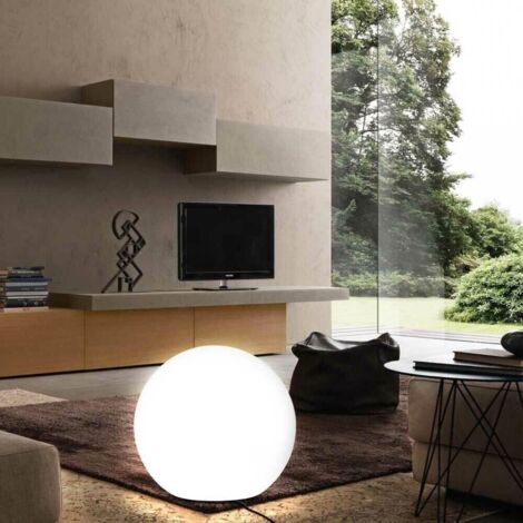 Lampada Sfera Da Terra Interno Esterno Illuminazione Giardino Palla 50 Cm E27