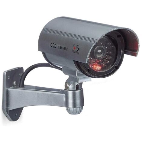 Telecamera Finta Led Lampeggiante Videosorveglianza Cam Cctv