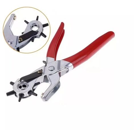 Pinza Fustellatrice Foratrice Per Cintura Scarpe Cuoio Bucare Forare Fare Buchi (1/4)