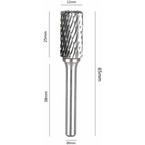 Fresa Da Trapano 25 Mm Gambo 6mm Punta Rotante Per Intaglio Axe1225m06