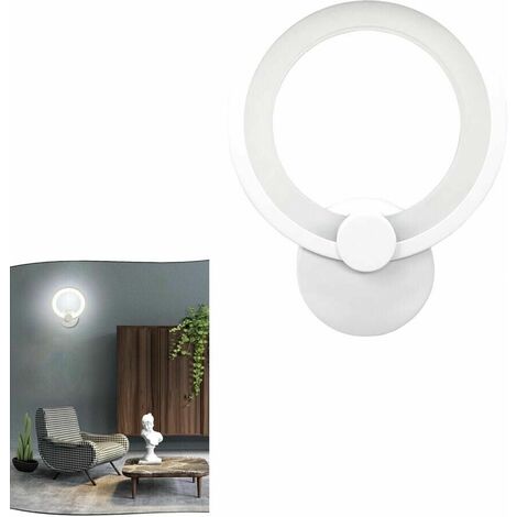 Applique moderno lampada LED 9W vetro satinato luci da specchio