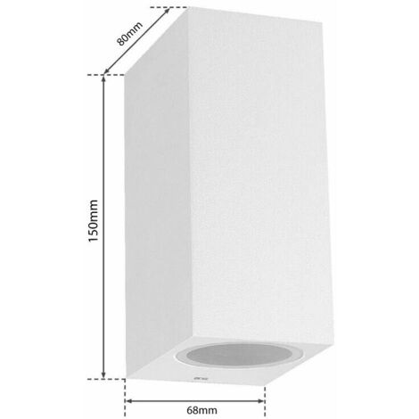 Applique Da Parete Con Interruttore | Orientabile 350°+90° | GU10 | Bianco Opaco - Foto 3