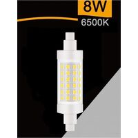 Lampadina Led Luce Bianca Attacco R7s 8 Watt Lampada Ricambio Per Faro 6500k