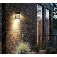 Faretto Led Pannello Solare Sensore Crepuscolare Applique Luce Calda 3 W