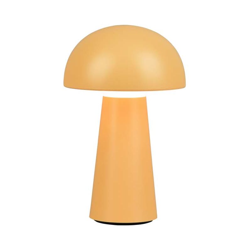 Lennon Lampada Led Da Appoggio Da Esterno Ricaricabile Con Usb Con Accensione Touch 4 Intensita' Giallo Brillante H. 21,5Cm Ip44