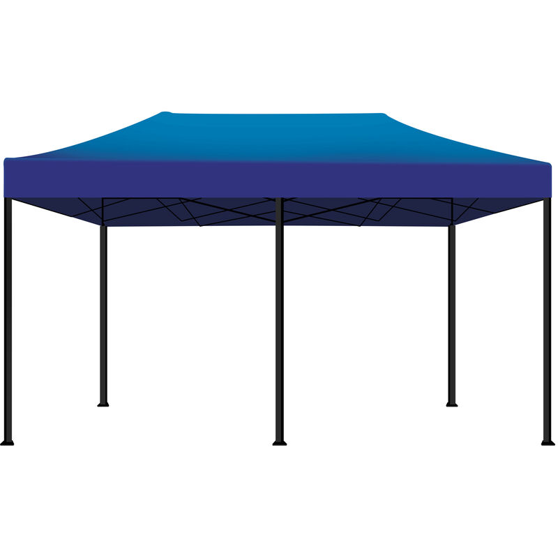 WOLTU Gazebo da giardino tendone tenda per festa party con parti laterali  3x3 m Blu