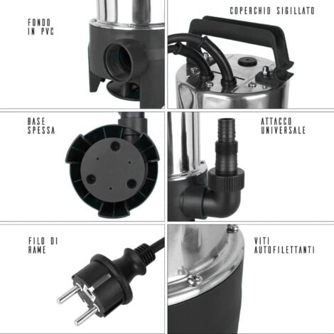 Pompa Ad Immersione per Acque di Scarico 550w Ribimex