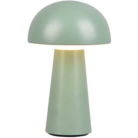 Lennon Lampada Led Da Appoggio Da Esterno Ricaricabile Con Usb Con Accensione Touch 4 Intensita' Verde H. 21,5Cm Ip44