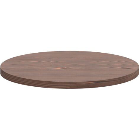 Tavolino rotondo in legno massello naturale 85 cm Non verniciato