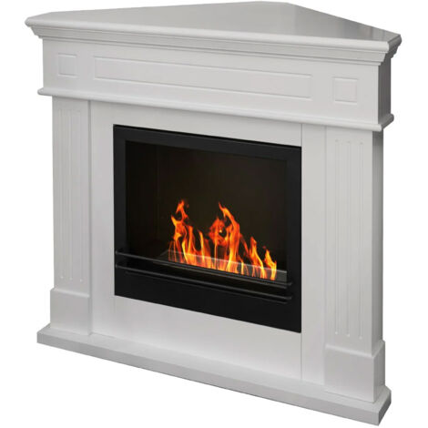 Ford - Camino a bioetanolo angolare da terra 110x63xH102 cm, colore bianco