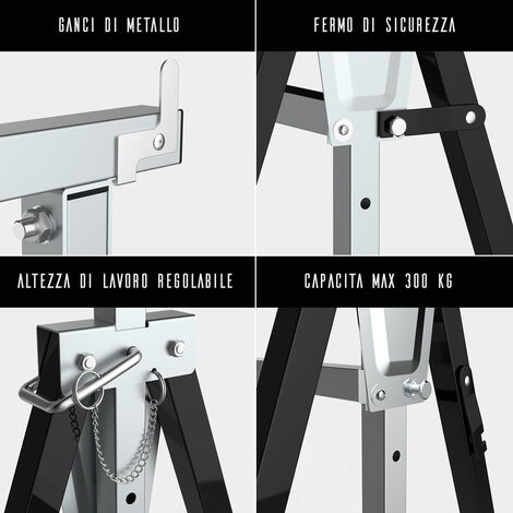 set-di-2-cavalletti-telescopici-300kg-pieghevoli-ideali-come