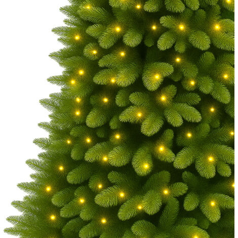 Albero Di Natale Artificiale Sottile 1,5 M - 671 Punte PE+PVC, 25 Pigne Incluse - Struttura Incernierata - Non Illuminato, Innevato