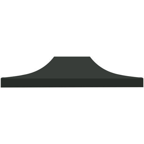 Telo di copertura superiore per gazebo 3x4,5 mt. Copertura di ricambio in trama Oxford rivestita in PVC. Impermeabile e resistente ai raggi UV. Colore nero