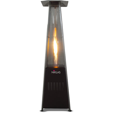 Stufa A Gas Piramide Termopatio Niklas 13 KW - Design Fungo Per Esterno, Riscalda 25 Mq