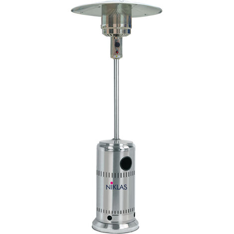 Stufa da esterno gas termopatio modello piramide Totem 13 KW con ruote