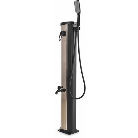 Tanaga Bronze 20 - Doccia Solare Bassa Da Giardino 20L Con Doccetta E Rubinetto Lavapiedi (1/5)