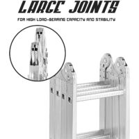 Scala Pieghevole Boudech 4x4 In Alluminio - Multiuso Per Lavori Alti E Ponteggio - Foto 9