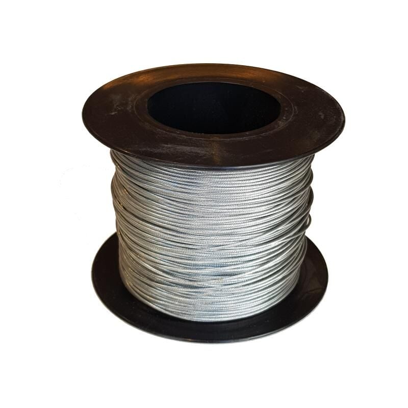Bobine de câble acier gaîné - cable gaines pvc d1/2mm /100m - Chapuis