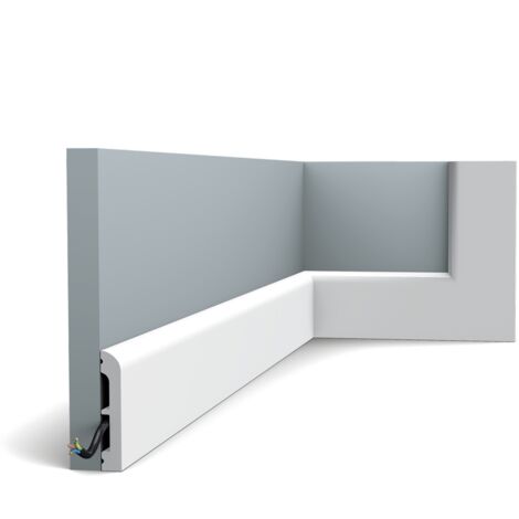 SX183 CASCADE Plinthe Orac Decor 7,5x1,3x10cm (h x p x L) - plinthe décorative polymère Echantillon -10 cm / A peindre