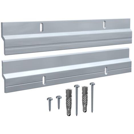 Set de barres d'accrochage 60 cm – Aluminium pour cadres lourds – Charge max 18 kg – Installation rapide avec vis et chevilles – Artiteq