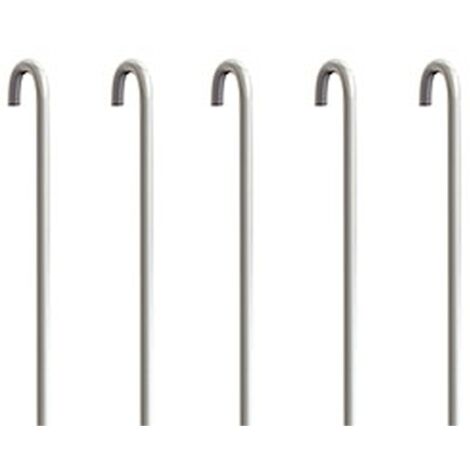 Pack 5 tiges métalliques blanches en U 2 mm pour Cimaise - Accessoire Cimaise Artiteq 100 cm