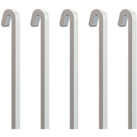 Tige carrée droite Acier 40 kg - 4 mm - Accessoire Cimaise Tableau 100 cm , Pack de 5 (1/2)