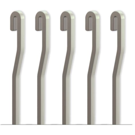 Pack 5 tiges 100 cm ALU Aluminium 4x4 mm en S pour cimaise