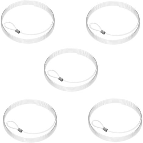 Pack 5 fils perlon transparents à oeillet 2 mm - Accrochage Tableau Artiteq 200 cm