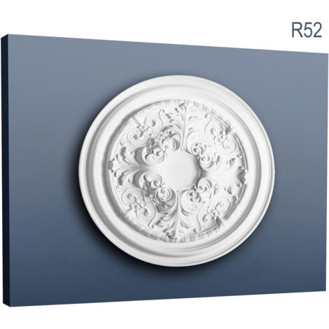 Rosace Décoration De Plafond Elément De Stuc Orac Decor R77 LUXXUS Element Decoratif Motif Anneau Claique 62 Cm Diametre